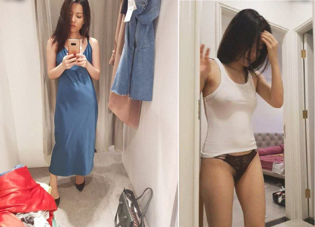Phim sex Vú To - Vợ dâm đãng liên tục mặc quần lọt khe lả lướt trước mặt chồng